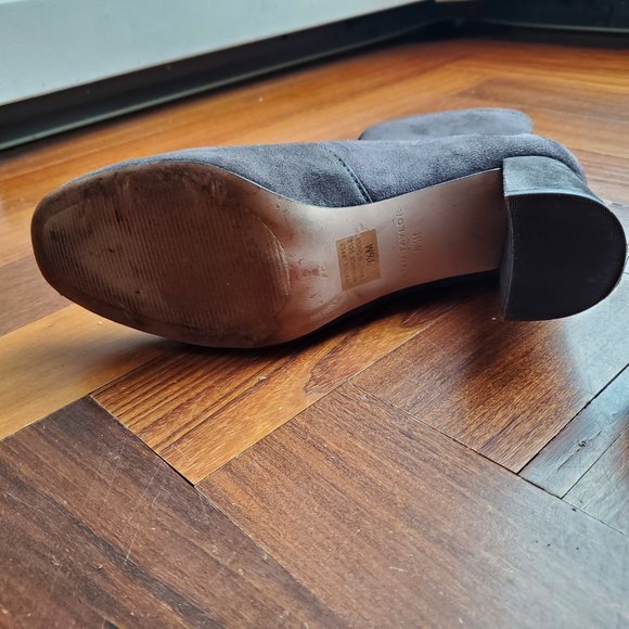 Ann Taylor Brown Micro Suede Stretch Booties Size 8.5M - Picture 13 of 16